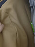 艾梵斯贝新款冬季男士毛呢大衣中长款过膝加厚呢子男款风衣外套韩版潮宽松 驼色(加棉款) 3XL 实拍图