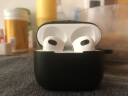 Masentek 苹果耳机保护套 适用于airpods3三代 4四2二pro蓝牙耳机 充电仓盒硅胶套配件收纳盒软套软壳 黑色 晒单实拍图