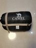 骆驼（CAMEL）户外睡袋 轻盈加厚保暖双人旅行露营室内便携成人睡袋 03009 卡其 2.15kg 右 可拆卸 均码 实拍图