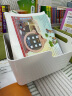 得力透明书立书架大容量加厚亚克力桌面书本整理收纳盒儿童学生宿舍阅读书桌置物架文件框 白色PK107 实拍图