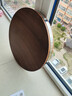 泰南老正宗红铁木砧板切菜板实木家用案板防霉面板占板粘板菜墩圆形刀板 红铁木铁皮钢圈款 30*4cm 实拍图
