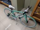 EG7 变速死飞山地车自行车成人实心胎轻便单车活飞公路赛车学生男女 7速30刀-比安奇【日常通勤】 实拍图
