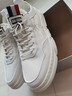 笠足典板鞋男鞋新款小白鞋夏季透气网布鞋青少年时尚休闲韩版潮鞋 白色 42运动码 实拍图