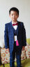 衣诺坊儿童西服套装男生花童男童六一演出服西装欧式主持人礼服 藏青6:西服 西裤 马甲 衬衫 配饰 140 （建议体重：54-67斤） 实拍图
