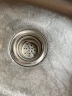 厨房洗菜盆下水管单槽不锈钢水槽下水器 洗碗池提拉蓝配件 不锈钢下水器+下水管套装 实拍图