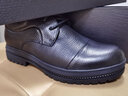 零度Zero增高鞋男新款隐形内增高男士商务休闲鞋英伦宽版大头皮鞋子男 黑色 39 实拍图