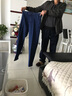 恒源祥牛仔裤男士休闲宽松直筒中青年长裤弹力裤子HJ142 深兰加绒 32  实拍图