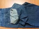 BILLION高端纯棉牛仔裤男宽松直筒高腰深裆春秋季商务休闲新复古回潮183 怀旧深蓝（81内长） 34 (2.64尺) 实拍图