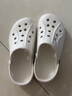 恒源祥 夏季洞洞鞋凉鞋男女外穿拖鞋户外休闲旅行两穿海边凉拖鞋沙滩鞋H22EYLY-215 白色 39 实拍图