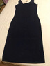 栖纪  黑色无袖打底连衣裙女春夏季新款吊带背心长裙内搭中长款 长款-黑色 L (95-105斤) 实拍图