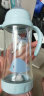 格林博士新生儿玻璃防胀气倒置奶瓶宽口径手柄吸管奶瓶婴幼儿宝宝奶瓶 蓝色玻璃240ml（S奶嘴） 实拍图