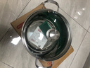 畅发（CHANGFA） 畅发 304不锈钢 汤锅 复底加厚家用小汤锅 不粘汤锅汤蒸锅 汤锅+蒸格- 28cm 实拍图