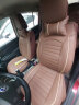 翰静2025新款汽车坐垫全包围四季通用皮座垫五座小车免拆汽车座套适于 摩卡棕 启辰D50 R50X晨风T70 T70X T90 实拍图