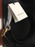 GUCCI 古驰 女士皮革皮带腰带双G 黑色2cm 3cm 4cm 做旧款409417 AP00T 1000-2cm 80cm(适合29-30裤围） 实拍图