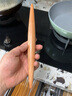 迪日实木擀面杖滚轴家用榉木面板擀饺子皮专用擀面棍烘焙工具两头尖 长约27cm 实拍图