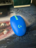 罗技（G）G304 LIGHTSPEED 无线鼠标 游戏电竞鼠标轻质便携 绝地求生英雄联盟吃鸡宏编程 【G304+鼠标垫】蓝色 实拍图