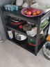 储达 厨房置物架落地多层微波炉架子烤箱架储物架收纳架家用货架碳钢置物架花架阳台置物架 宽50长80高80三层围栏+调节 实拍图