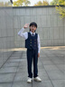 衣诺坊儿童西服马甲套装藏青色西装六一演出服主持人表演礼服 实拍图