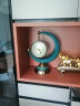 丽盛欧式座钟客厅时尚创意台钟家用石英钟时钟酒柜装饰品摆件钟表 945-81 (陶瓷蓝单钟) 实拍图