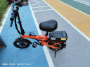 BOR柏尔代驾折叠电动车便携铝合金电动自行车代步成人14寸小型迷你锂电池电瓶车 D1-青色-铝合金款-35Ah（纯电140km） 实拍图
