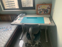 康朴乐儿童学习桌 桌椅可升降书桌写字桌家用学生写字桌椅套装 伯克利 Pro+柏拉图椅 莫兰迪蓝 实拍图