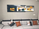轩棠树 客厅装饰画新中式沙发背景墙壁画现代简约三联画轻奢餐厅墙画靠山招财风水书房晶瓷挂画 锦绣山河 小组合（左右40*60中60*80）布艺画 实拍图