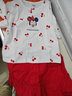 迪士尼（DISNEY）女童短袖套装裙荷叶边六一儿童节时尚两件套25夏DB121UE03红100 实拍图