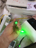 融誉 售楼部激光笔绿光镭射灯 短款激光手电usb充电红外线驾校指示笔 磨砂黑（绿光） 实拍图