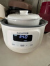 艾仕玛（ASMA）电炖锅炖盅家用小型2一3人隔水炖锅炖汤盅电炖锅陶瓷煲汤燕窝炖蒸锅一体隔水炖 1L白瓷内胆+预约保温+蒸笼 1L 实拍图