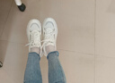 卡帝乐鳄鱼老爹鞋女鞋春季休闲小白鞋女舒适运动鞋跑步鞋子 女 0936 白色 35 实拍图