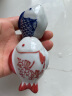 LICHEN景德镇中式古典青花小摆件陶瓷漂浮鱼鱼缸装饰观赏工艺 D号鲤鱼长7厘米 实拍图