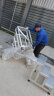 诗亭居踏步梯台阶工业踏步梯台阶铝合金踏台移动平台楼梯脚踏二步三步梯 长67.5*宽60*高69(厘米)合金白 晒单实拍图
