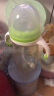 蒙芭拉婴儿奶瓶PPSU宽口径防摔一岁以上2-3岁宝宝奶瓶带重力球吸管 绿色 300ml 实拍图