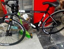 云宵 变速死飞自行车公路赛车男单车跑车弯把破风学生成人实心胎竞速 纯黑色24速40刀 实拍图