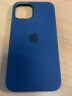 Apple 苹果原装iPhone12/12Pro手机壳MagSafe磁吸保护壳6.1英寸硅胶保护套 深海军蓝色 实拍图