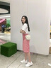 柯思娜妮小白鞋女真皮2025春季新款平底鞋子女士休闲鞋韩版百搭系带板鞋潮 白色 38 实拍图