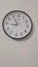 康巴丝（Compas）挂钟 创意简约钟表客厅石英钟表挂墙时钟 c2855 黑色 26cm直径 晒单实拍图