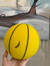 安踏静音篮球3号儿童拍拍球室内无声儿童训练玩具球软皮球静音球 黄色 实拍图