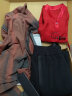 日着（rizhuo）原创设计女装2024春季新款小众复古弹力上衣简约高领长袖t恤 璎红 L 晒单实拍图