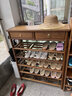 寻古红木家具非洲鸡翅木（学名：非洲崖豆木）实木鞋架中式入户门大容量鞋柜多层收纳玄关置物架Q 鞋架：长88*宽32*高108cm 实拍图