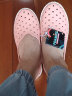 斯凯奇（Skechers）洞洞鞋女鞋女士夏季防水休闲塑模鞋雨鞋鞋子女111203 桃粉色/PCH 35 晒单实拍图