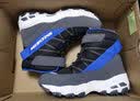 Skechers斯凯奇儿童绒绒靴雪地靴保暖男童棉鞋防寒加绒高帮女童靴660092L 男童/黑色/蓝色/BKBL 36 实拍图