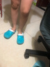 回力拖鞋男女洞洞鞋夏日清爽凉鞋沙滩鞋 男女鞋潮流花园鞋049 WXL-10 宝蓝 37 实拍图