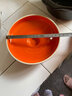 康舒（KANGSHU）砂锅炖锅家用燃气陶瓷锅小号汤煲沙锅煲仔饭煤气灶专用瓦煲煲汤锅 橙色1100ML 实拍图