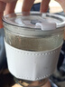 FGHGF网红ins风杯子玻璃杯家用加厚防烫咖啡杯学生办公室喝水杯 奶白色竹节杯 350ml 实拍图