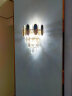 美莎拉帝水晶壁灯轻奢彩色贝壳卧室床头灯创意客厅电视背景墙壁灯 3头-彩色贝壳水晶壁灯 晒单实拍图