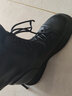 达芙妮马丁靴女2023新款秋冬短靴女英伦风加绒厚底白色单靴子女 黑色 37 实拍图