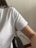 艾路丝婷夏装新款T恤女短袖上衣韩版修身体恤TX3560 黑色V领 M 实拍图