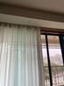 馨菲羽幻影纱窗帘纱帘透光不透人客厅阳台飘窗装饰白纱窗纱2025年新款纱 霜白色 宽1.0*高1.3挂钩促销一片装 实拍图