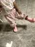 牧童儿童雨鞋男童宝宝束脚防水轻便可爱幼儿园男女雨靴 兔兔粉150 实拍图